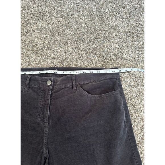 eileen fisher womens 14 corduroy skinny pant zipper pockets cargo utility brown - Picture 6 of 14